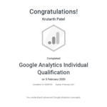 Google Analytics Individual Qualification