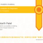Google Analytics certificate